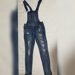 DOLLHOUSE size 3 Women’s Distressed Denim Overalls